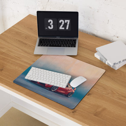Toyota GR Supra Inspired Renaissance Red MK5 Desk Mat – High-Precision XL Gaming Mousepad