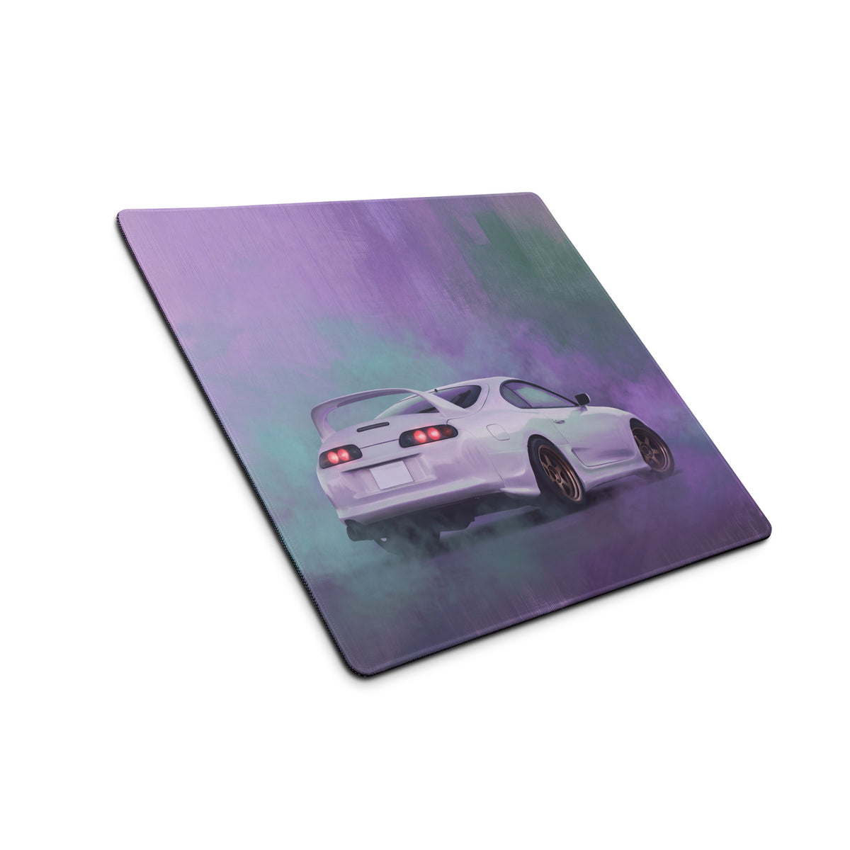Toyota Supra Inspired Pearl White MK4 Rear Desk Mat – High-Precision XL Gaming Mousepad