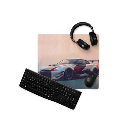 Nissan GT-R Inspired Nismo Camo Livery Desk Mat – Low-Friction Cloth Setup Mousepad