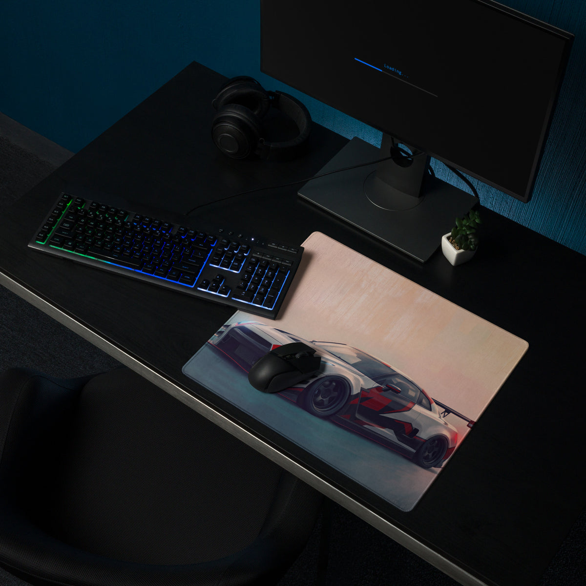 Nissan GT-R Inspired Nismo Camo Livery Desk Mat – Low-Friction Cloth Setup Mousepad