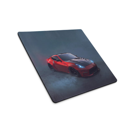 Nissan 370Z Inspired Solid Red Widebody Desk Pad – Extended Non-Slip PC Mouse Mat