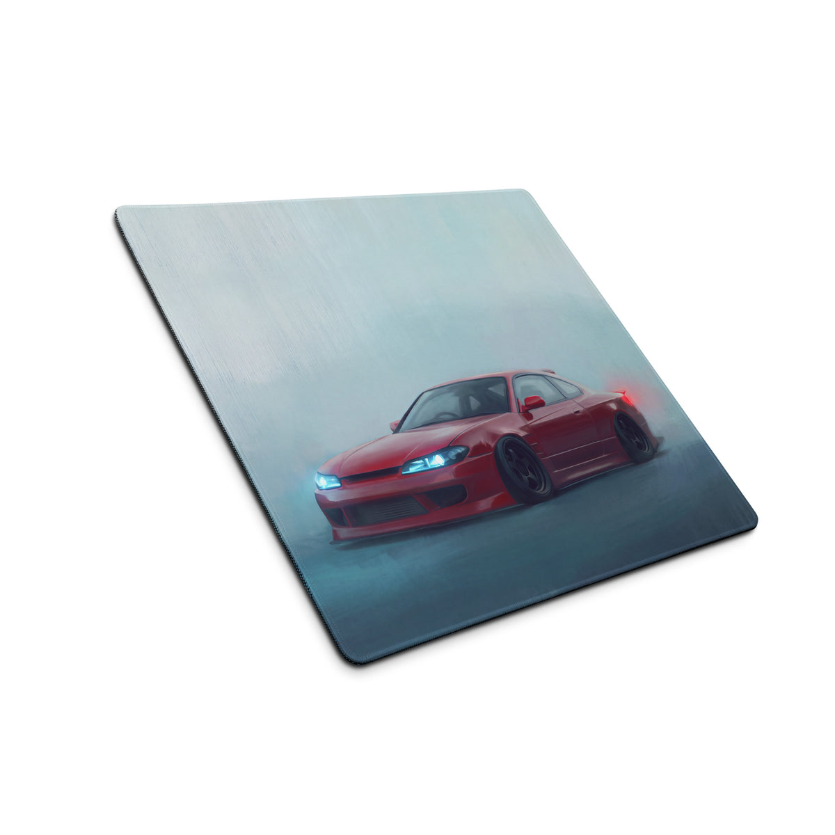 Nissan Silvia Inspired Crimson S15 Spec-R Desk Pad – Ultra-Glide Stitched Edge Gaming Mouse Mat
