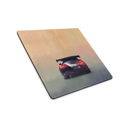 Toyota GR Supra Inspired GT4 Camo Rear Desk Mat – Low-Friction Cloth Setup Mousepad