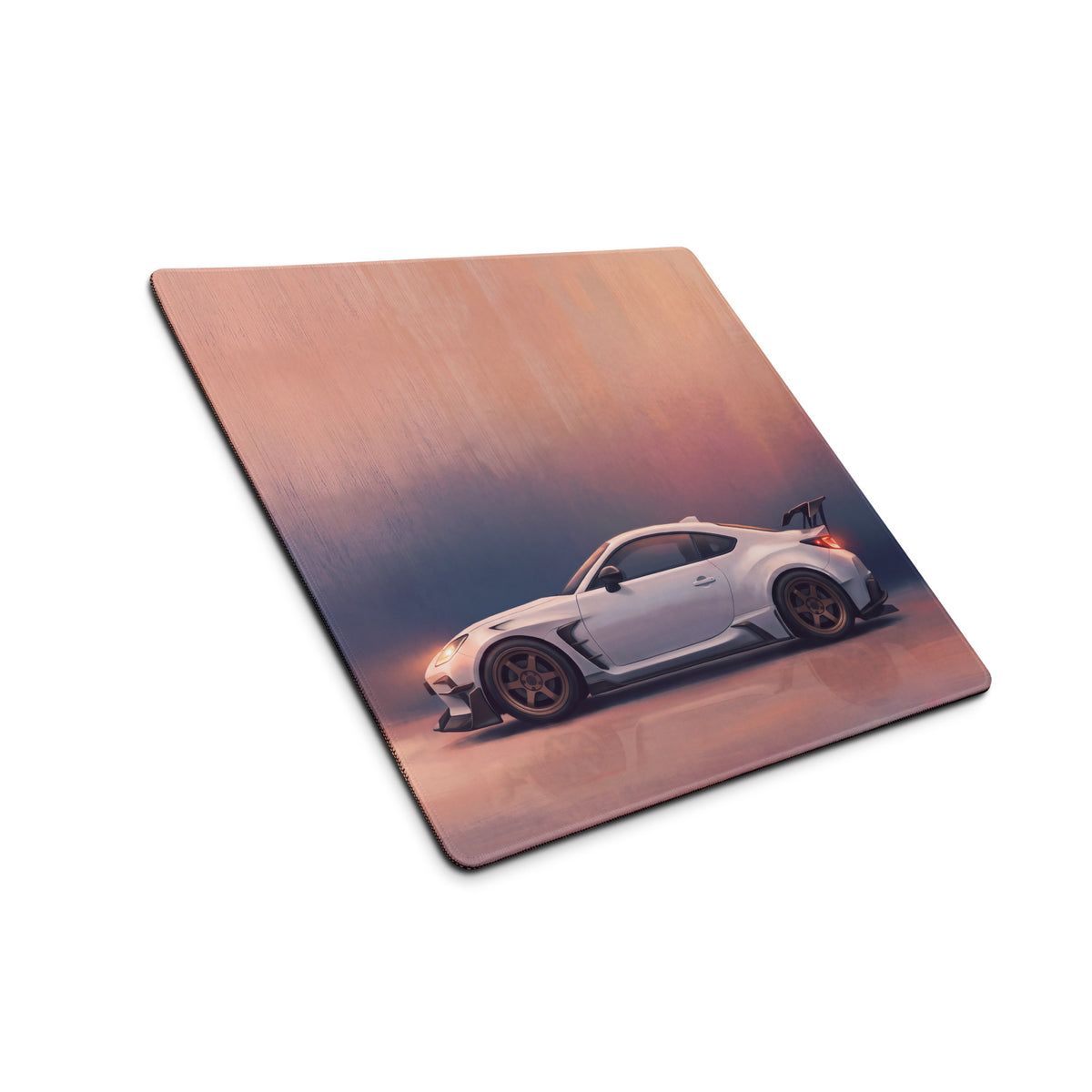 Toyota GR86 Inspired Halo White Widebody Desk Pad – Extended Non-Slip PC Mouse Mat
