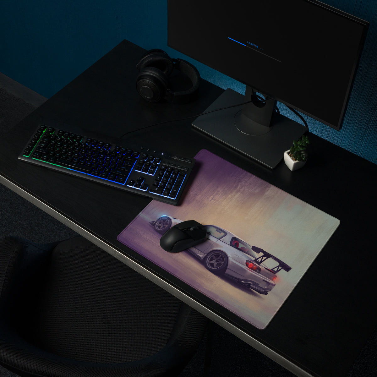 Honda S2000 Inspired Sebring Silver Track Wing Desk Mat – High-Precision XL Gaming Mousepad