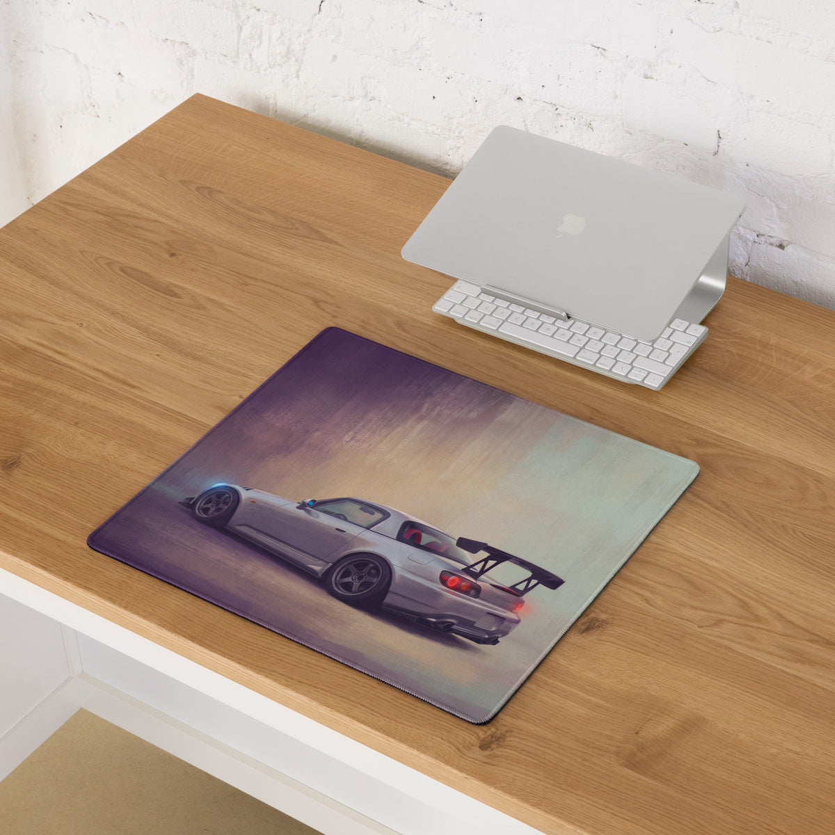Honda S2000 Inspired Sebring Silver Track Wing Desk Mat – High-Precision XL Gaming Mousepad