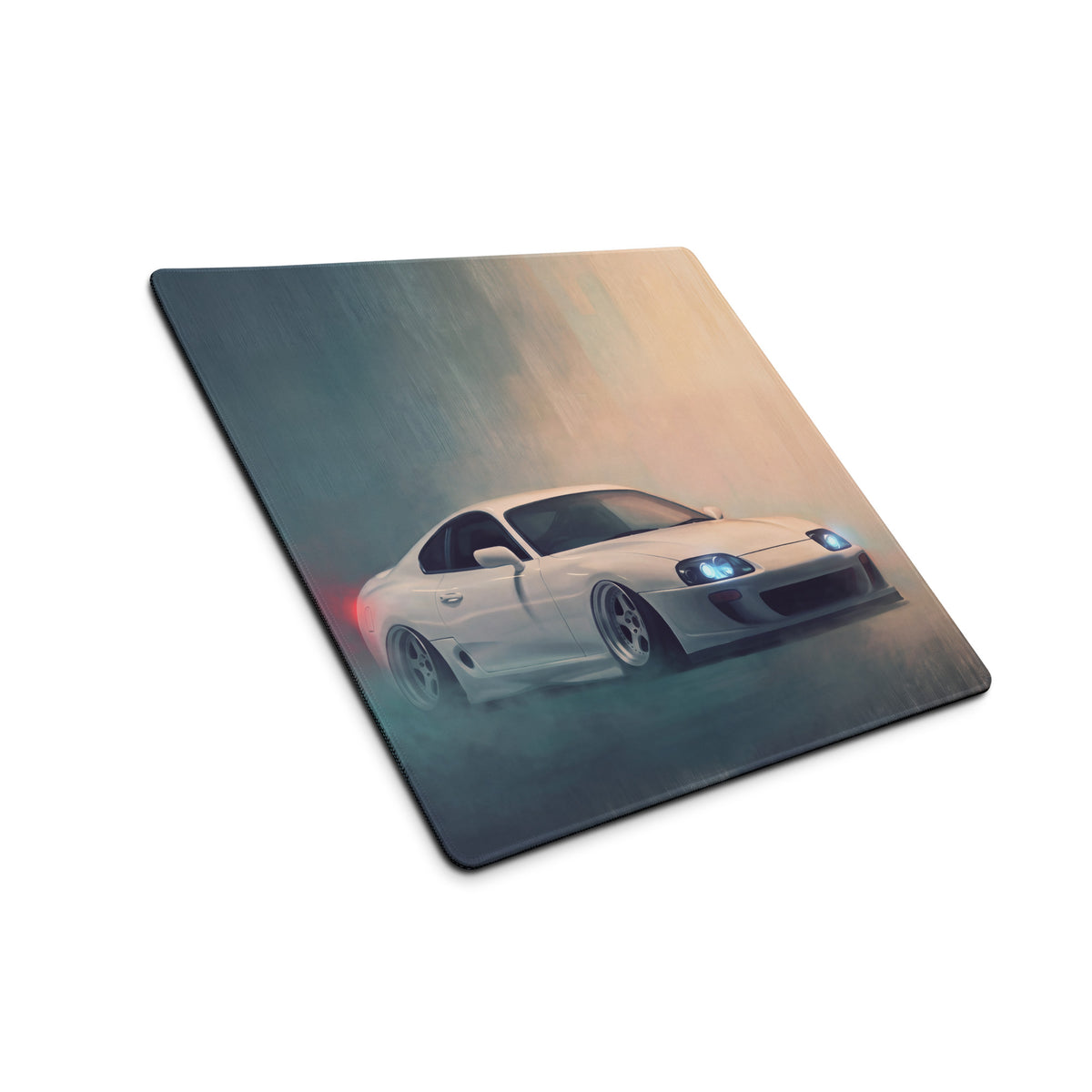 Toyota Supra Inspired Super White MK4 Desk Pad – Extended Non-Slip PC Mouse Mat