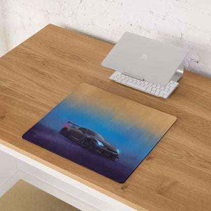 Nissan GT-R Inspired Stealth Black Widebody Desk Mat – High-Precision XL Gaming Mousepad
