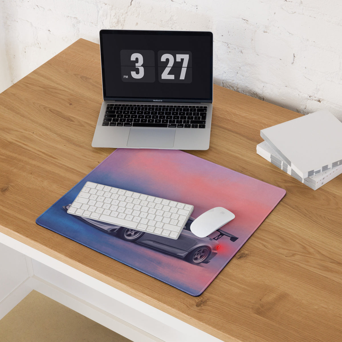 Honda S2000 Inspired Sebring Silver AP2 Track Desk Pad – Extended Non-Slip PC Mouse Mat