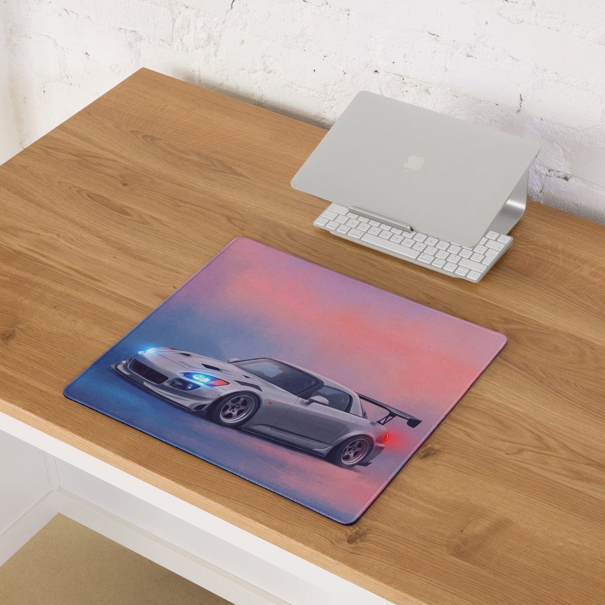 Honda S2000 Inspired Sebring Silver AP2 Track Desk Pad – Extended Non-Slip PC Mouse Mat
