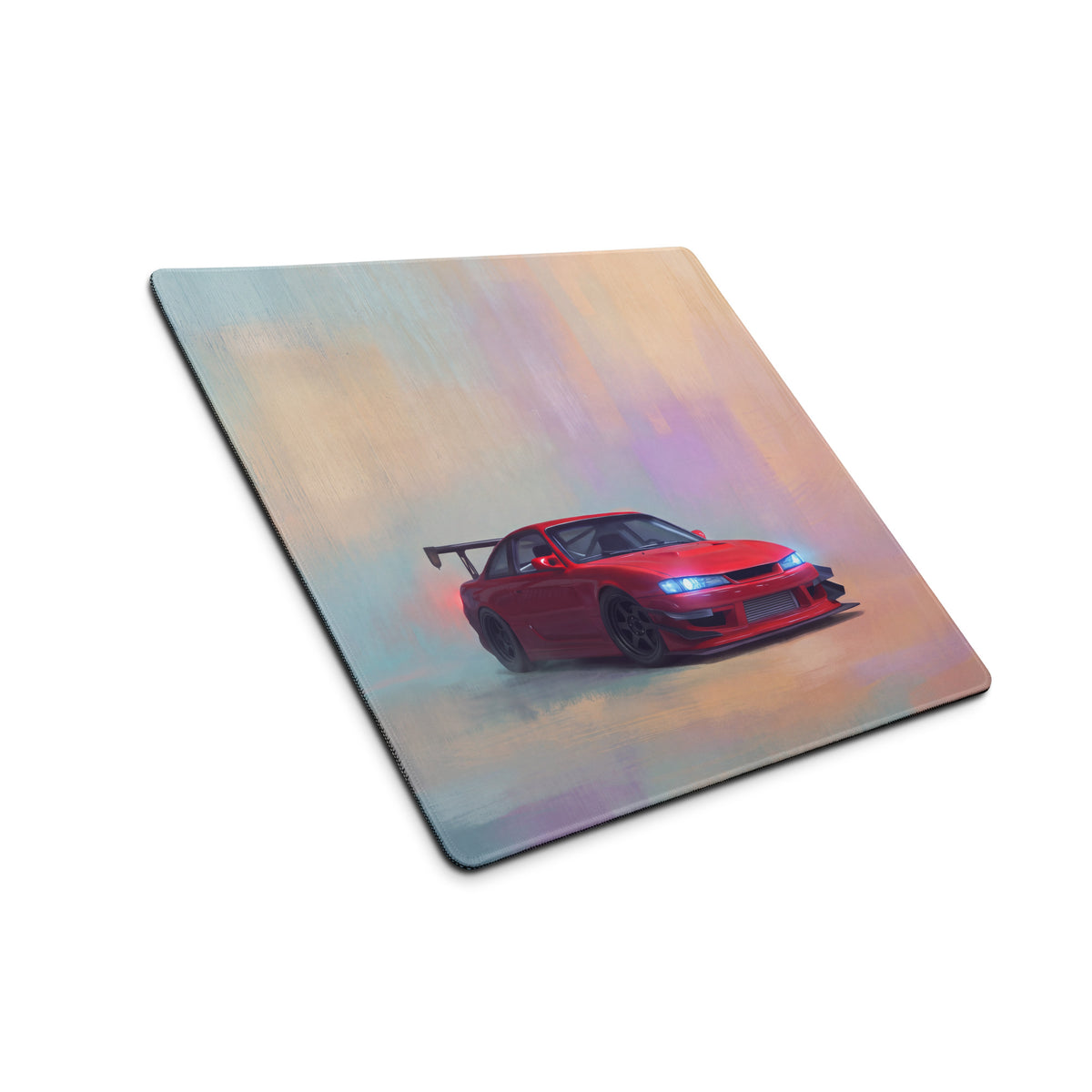Nissan Silvia Inspired Crimson S14 Kouki Drift Desk Mat – Low-Friction Cloth Setup Mousepad