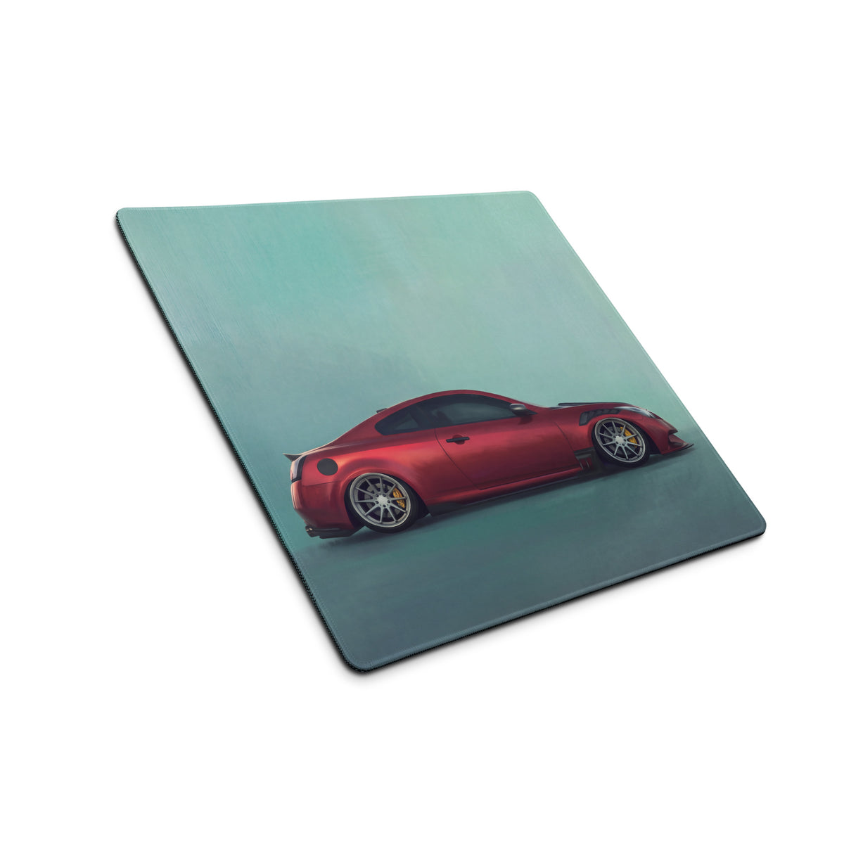 Infiniti G37 Inspired Crimson Metallic Coupe Desk Pad – Extended Non-Slip PC Mouse Mat
