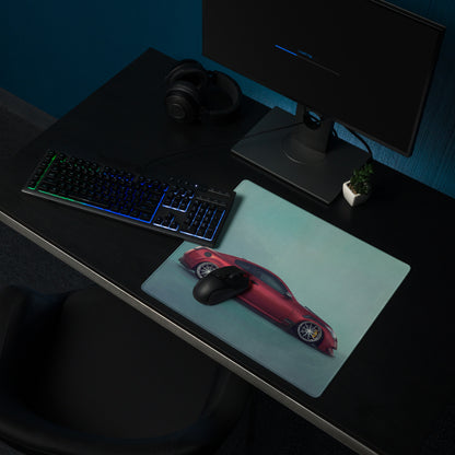 Infiniti G37 Inspired Crimson Metallic Coupe Desk Pad – Extended Non-Slip PC Mouse Mat