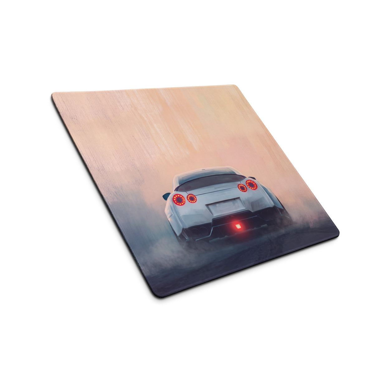 Nissan GT-R Inspired Pearl White Rear Diffuser Desk Mat – High-Precision XL Gaming Mousepad