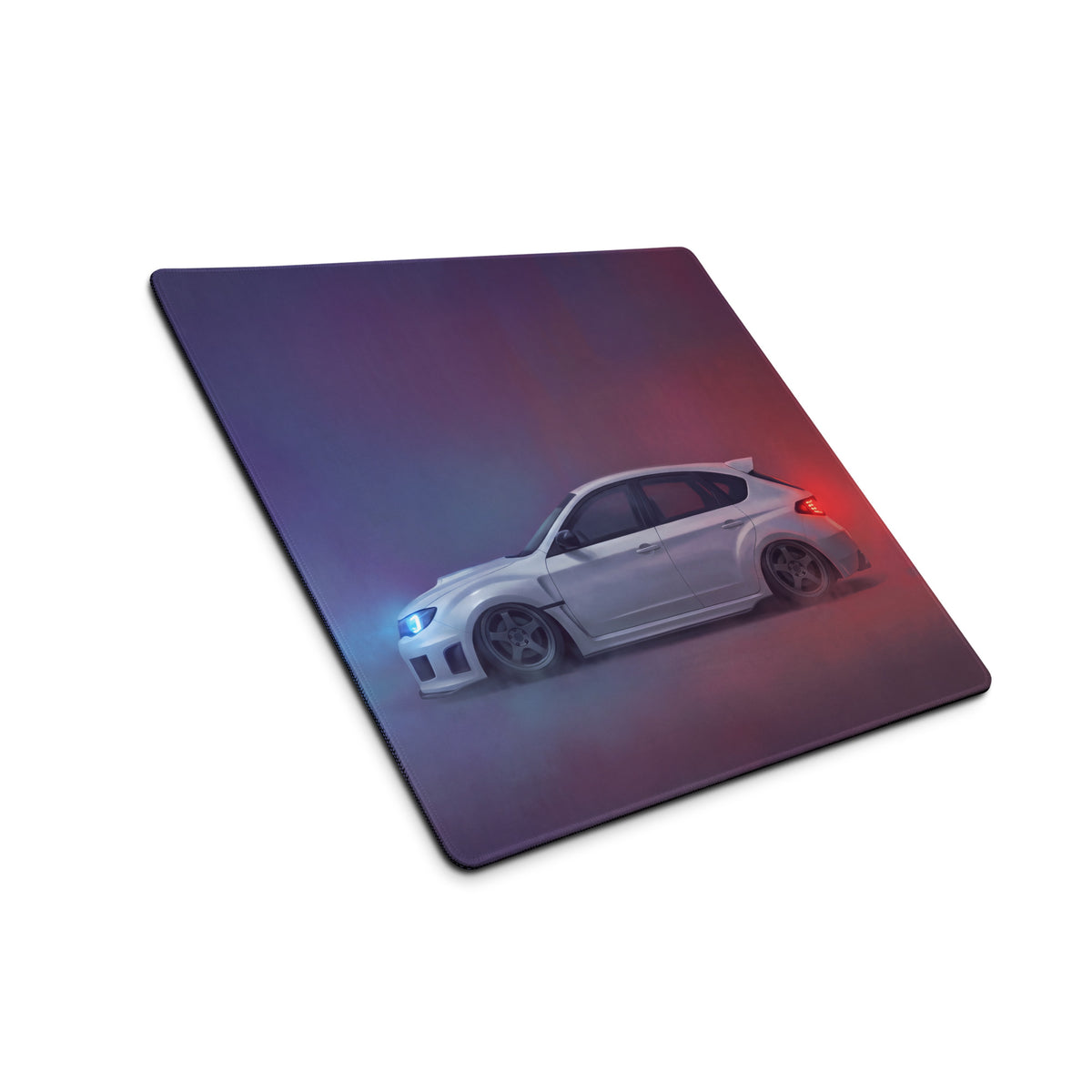 Subaru Impreza WRX STI Inspired Aspen White Hatch Desk Pad – Extended Non-Slip PC Mouse Mat