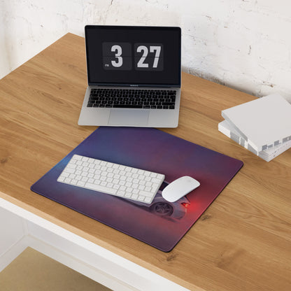 Subaru Impreza WRX STI Inspired Aspen White Hatch Desk Pad – Extended Non-Slip PC Mouse Mat