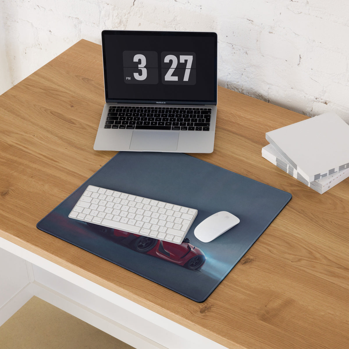 Toyota GR Supra Inspired Renaissance Red GT Wing Desk Mat – High-Precision XL Gaming Mousepad