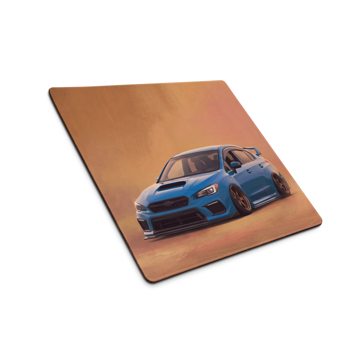 Subaru WRX STI Inspired Hyper Blue Stance Desk Pad – Extended Non-Slip PC Mouse Mat