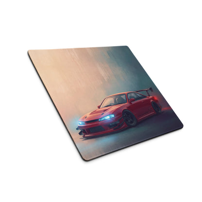Nissan Silvia Inspired Crimson S14 Kouki Aero Desk Mat – High-Precision XL Gaming Mousepad