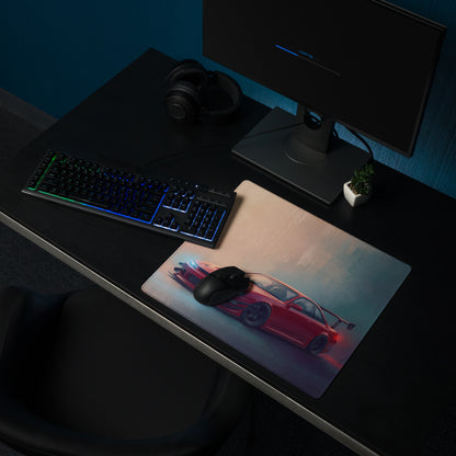 Nissan Silvia Inspired Crimson S14 Kouki Aero Desk Mat – High-Precision XL Gaming Mousepad