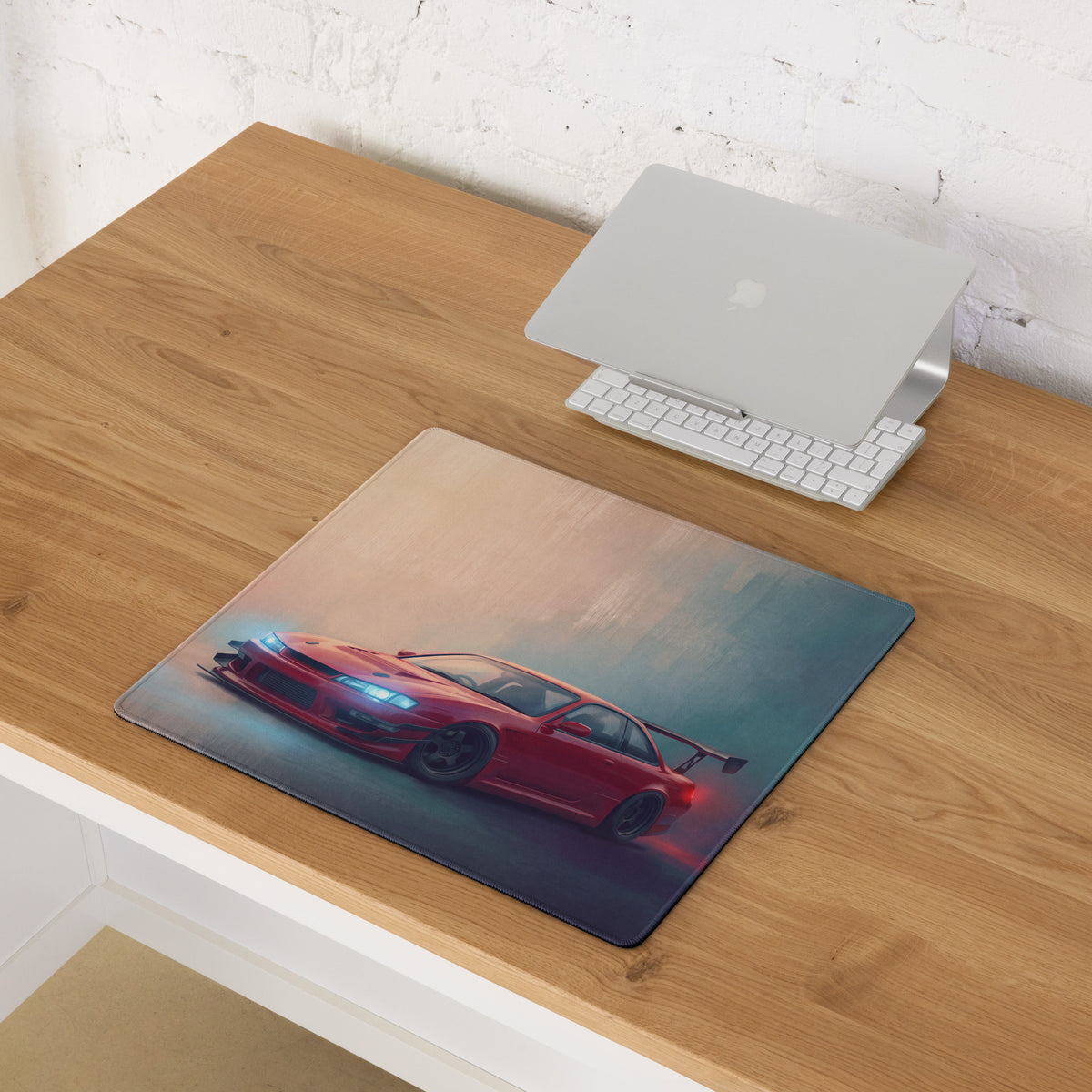 Nissan Silvia Inspired Crimson S14 Kouki Aero Desk Mat – High-Precision XL Gaming Mousepad
