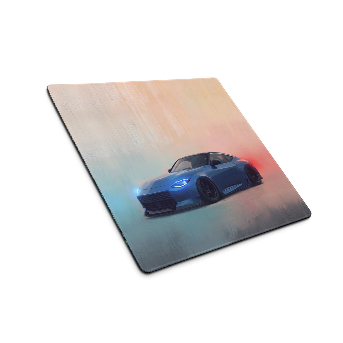 Nissan Z Inspired Seiran Blue Stance Desk Mat – Low-Friction Cloth Setup Mousepad
