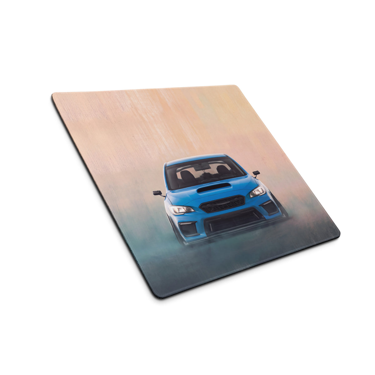 Subaru WRX STI Inspired Hyper Blue Stance Front Desk Pad – Extended Non-Slip PC Mouse Mat