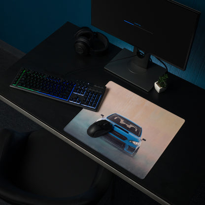 Subaru WRX STI Inspired Hyper Blue Stance Front Desk Pad – Extended Non-Slip PC Mouse Mat