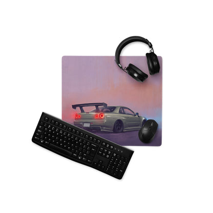 Nissan Skyline Inspired Millennium Jade R34 GT-R Rear Desk Mat – High-Precision XL Gaming Mousepad