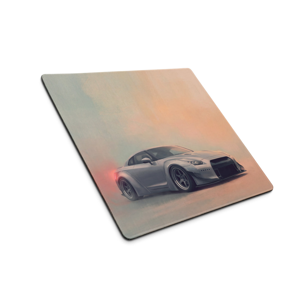 Nissan GT-R Inspired Ultimate Silver Widebody Desk Pad – Extended Non-Slip PC Mouse Mat
