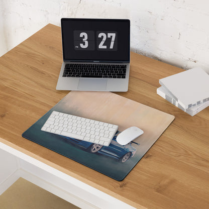 Nissan Skyline Inspired Bayside Blue White Rim R34 GT-R Desk Mat – High-Precision XL Gaming Mousepad
