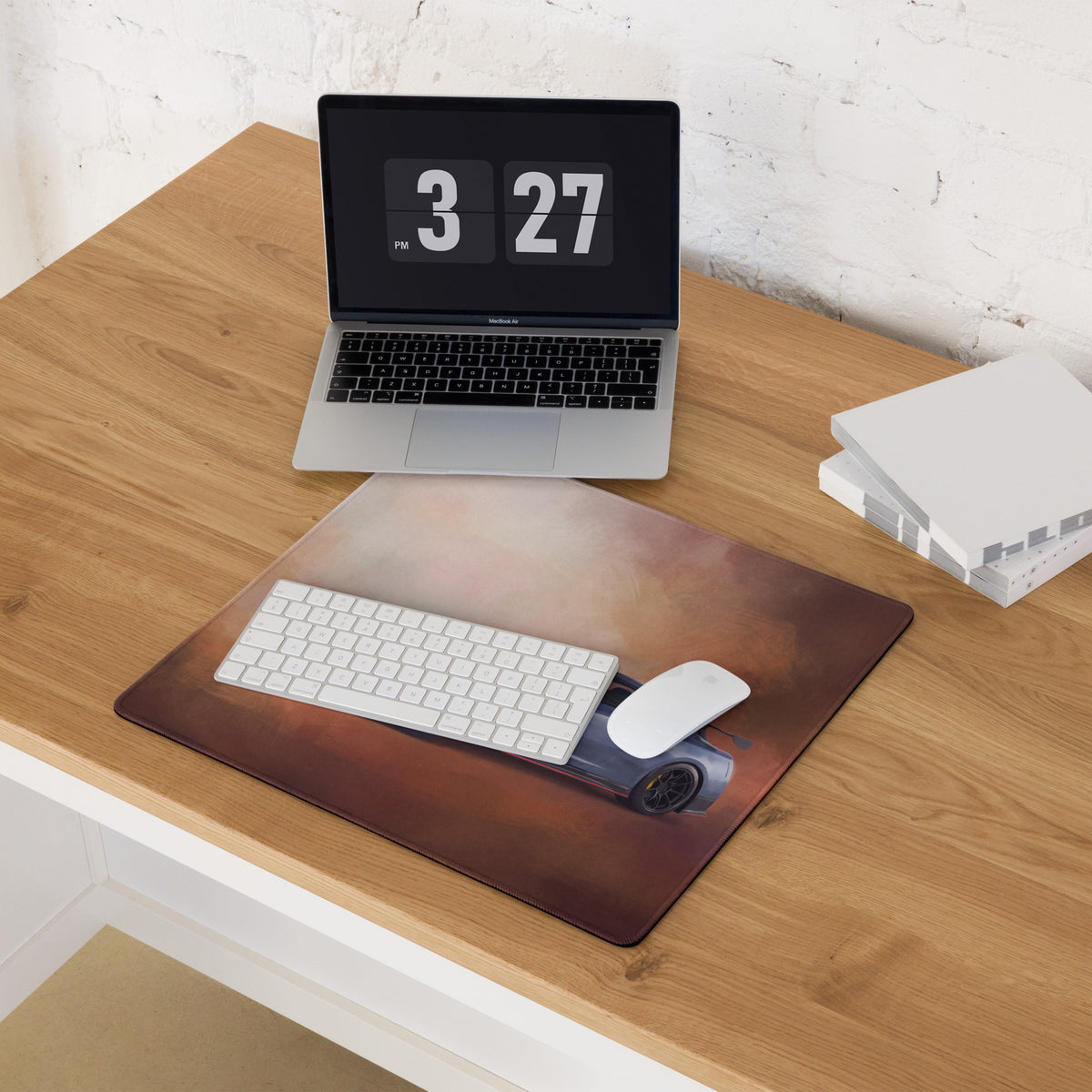 Nissan GT-R Inspired Nismo Stealth Gray Track Desk Mat – High-Precision XL Gaming Mousepad
