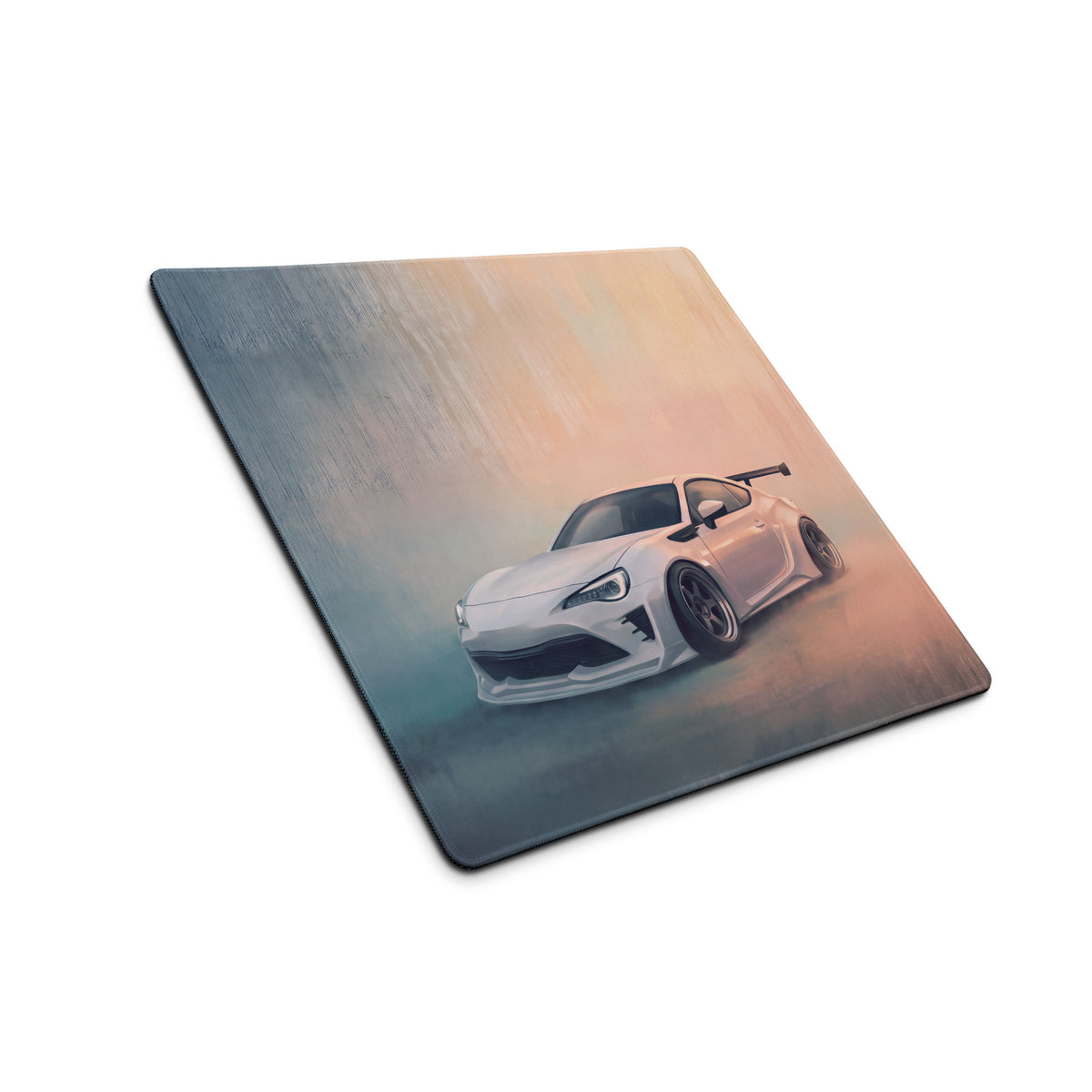 Toyota 86 Inspired Halo White Widebody GT Wing Desk Pad – Extended Non-Slip PC Mouse Mat
