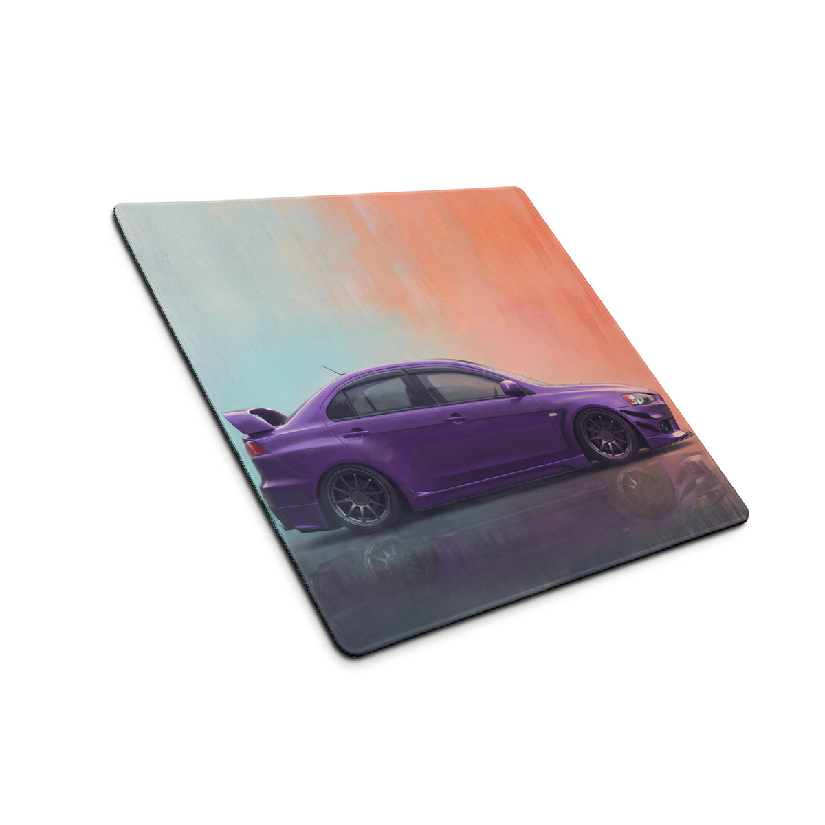 Mitsubishi Lancer Evolution Inspired Midnight Purple Evo X Desk Pad – Extended Non-Slip PC Mouse Mat