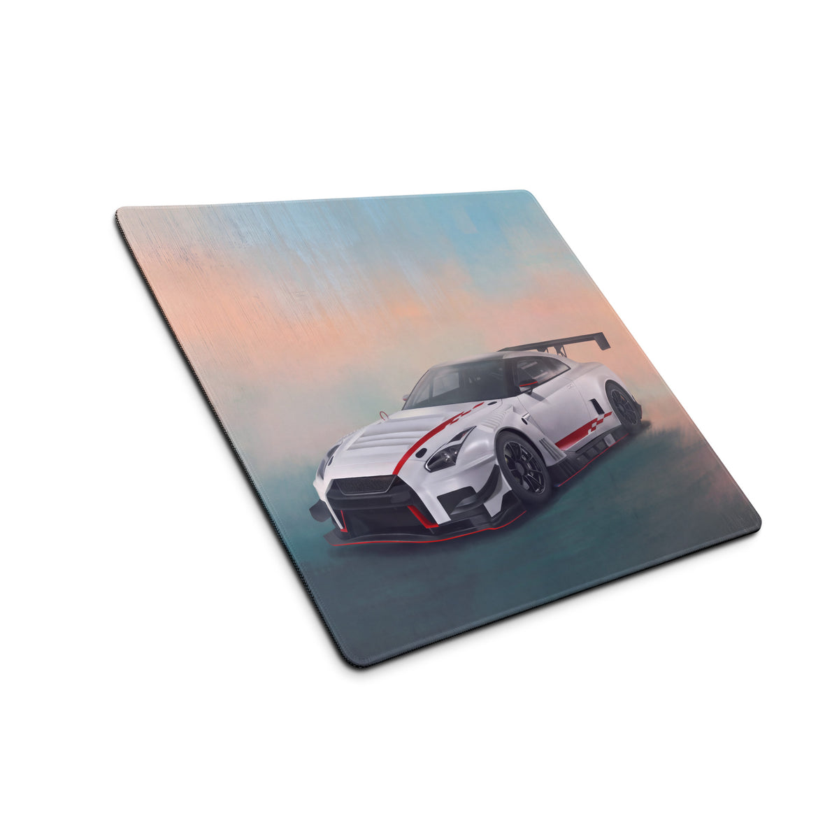 Nissan GT-R Inspired White Nismo GT3 Aero Desk Mat – High-Precision XL Gaming Mousepad