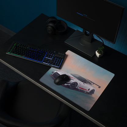 Nissan GT-R Inspired White Nismo GT3 Aero Desk Mat – High-Precision XL Gaming Mousepad