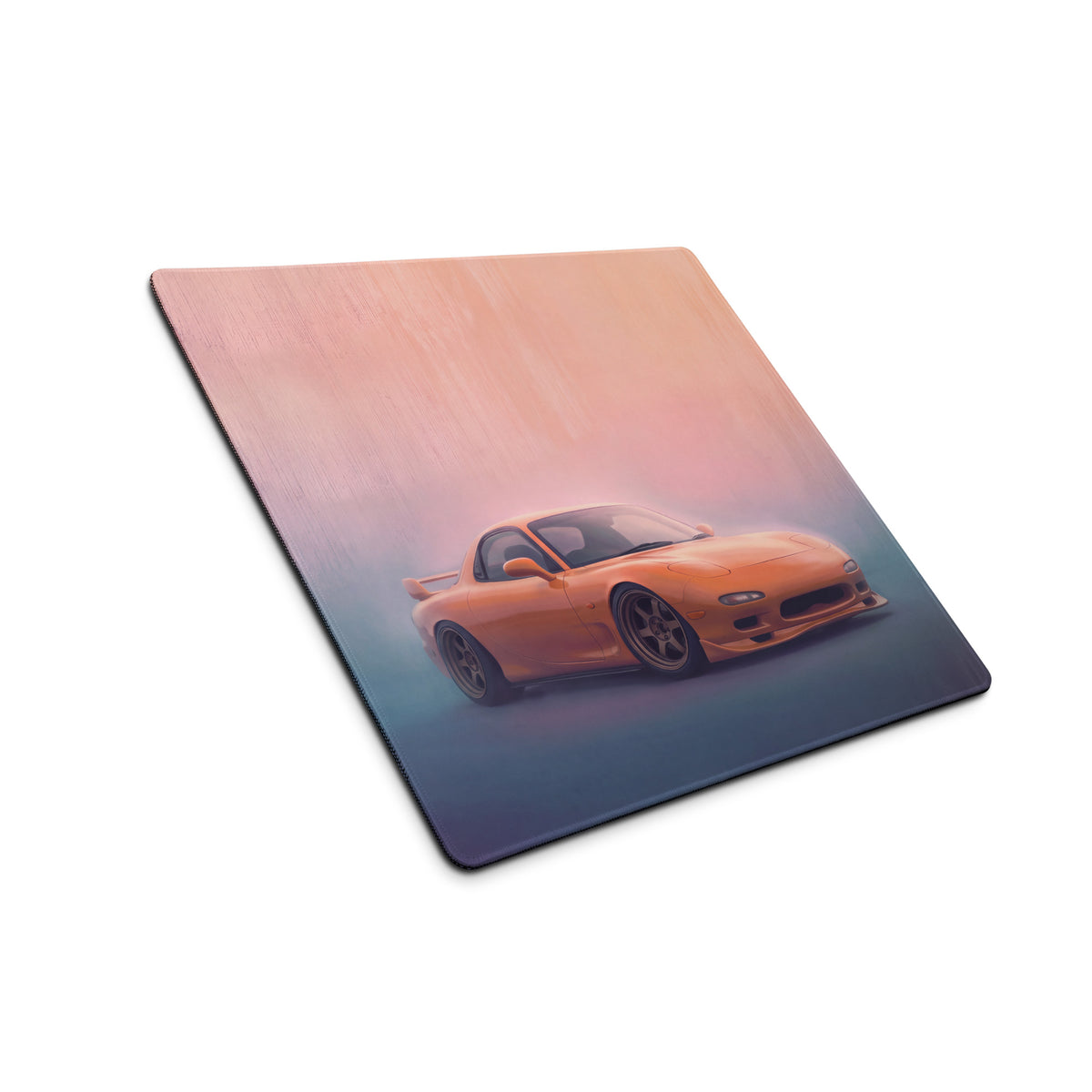 Mazda RX-7 Inspired Competition Orange FD Desk Pad – Extended Non-Slip PC Mouse Mat