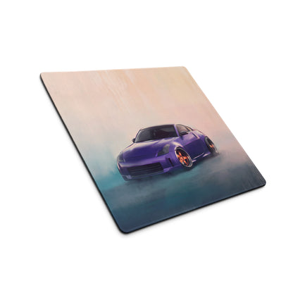 Nissan 350Z Inspired Deep Purple Stance Desk Mat – High-Precision XL Gaming Mousepad