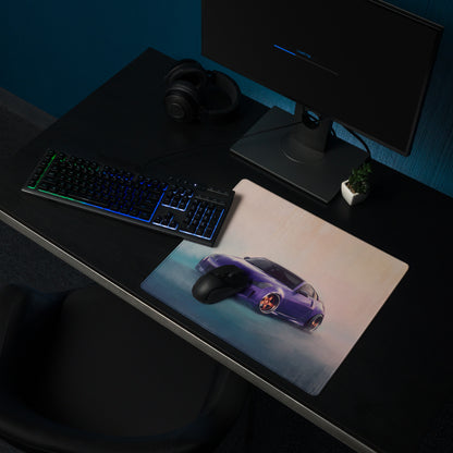 Nissan 350Z Inspired Deep Purple Stance Desk Mat – High-Precision XL Gaming Mousepad