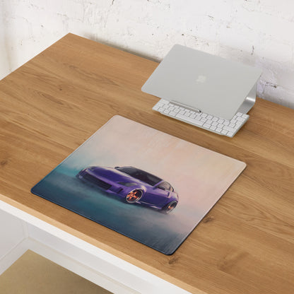 Nissan 350Z Inspired Deep Purple Stance Desk Mat – High-Precision XL Gaming Mousepad