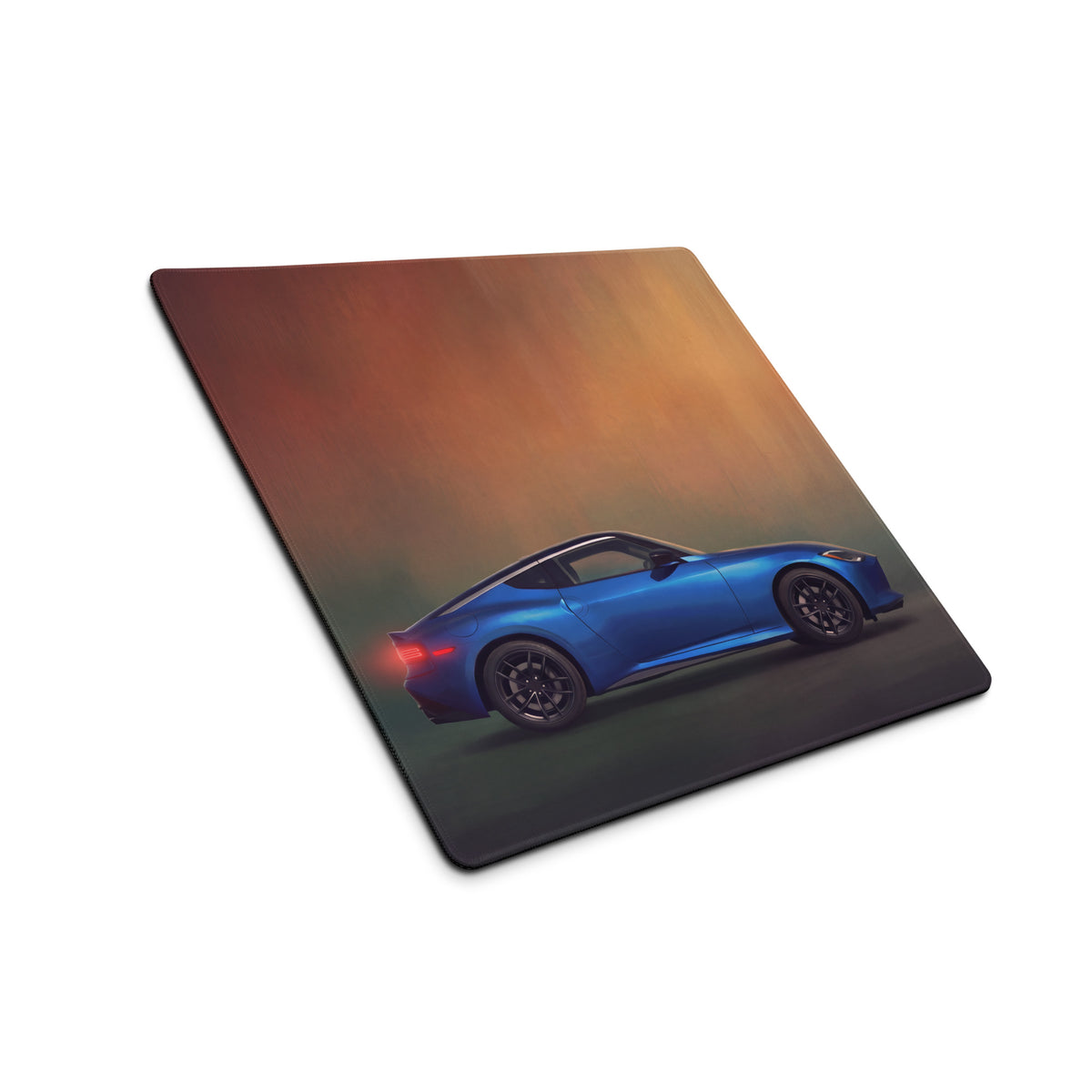 Nissan Z Inspired Seiran Blue Coupe Desk Mat – Low-Friction Cloth Setup Mousepad