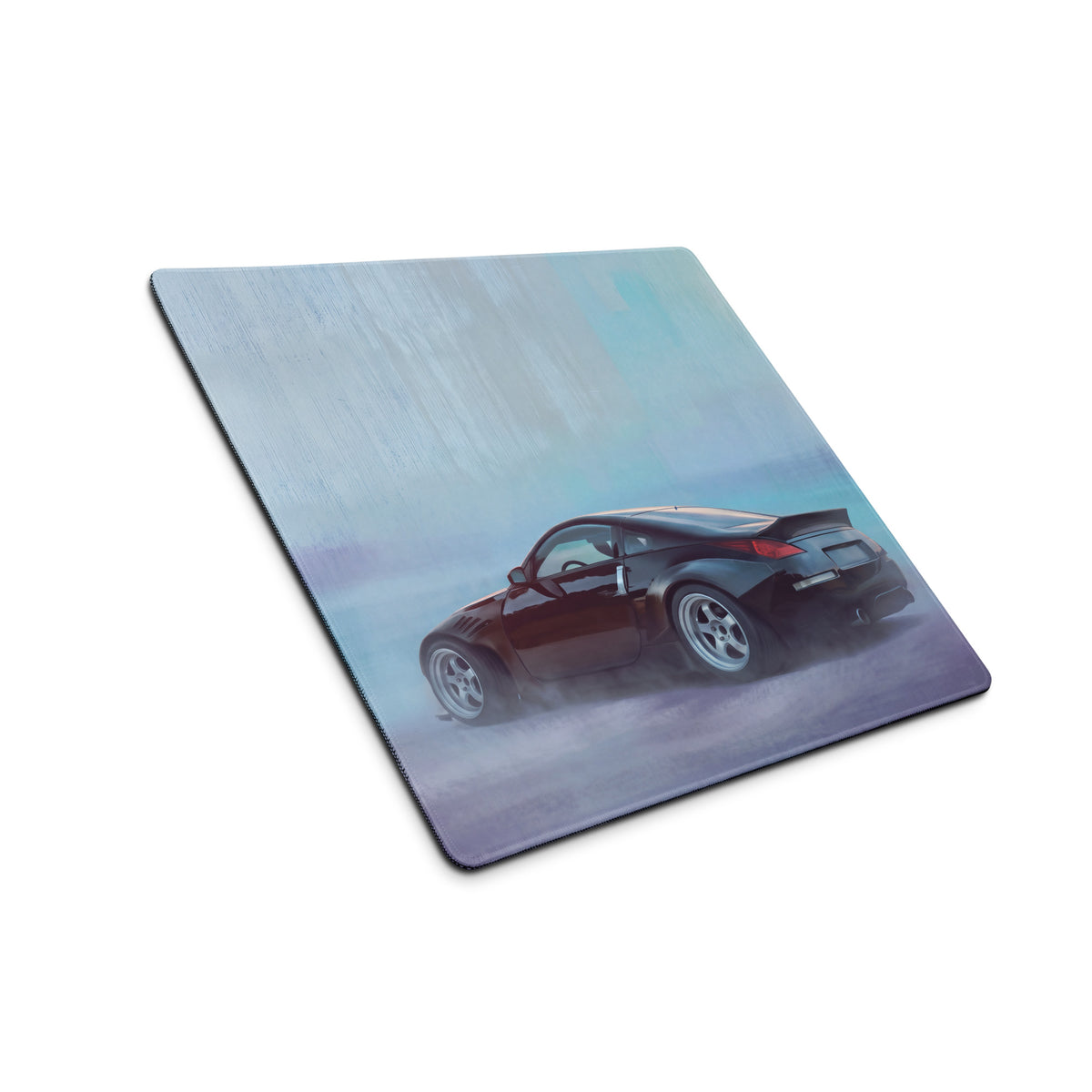 Nissan 350Z Inspired Midnight Black Stance Rear Desk Pad – Ultra-Glide Stitched Edge Gaming Mouse Mat