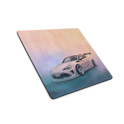 Toyota 86 Inspired Halo White Widebody GT Wing Desk Pad – Extended Non-Slip PC Mouse Mat