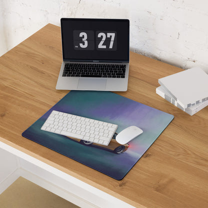 Mazda RX-7 Inspired Sunburst Yellow Pop-Up FD Desk Pad – Ultra-Glide Stitched Edge Gaming Mouse Mat