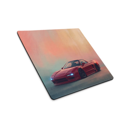 Honda NSX Inspired Formula Red Pop-Up NA1 Desk Mat – Low-Friction Cloth Setup Mousepad