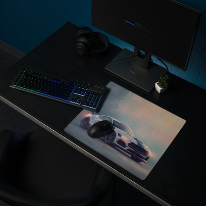 Ford Mustang Inspired Oxford White GTD Desk Mat – High-Precision XL Gaming Mousepad