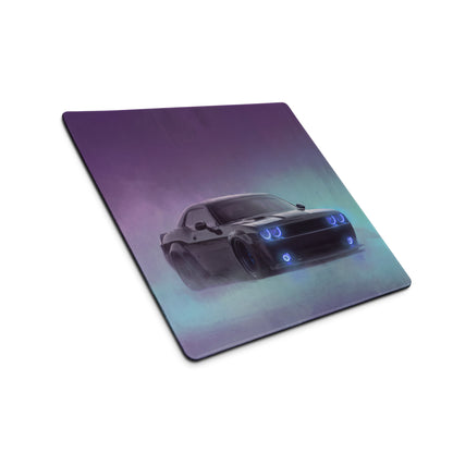 Dodge Challenger Inspired Midnight Hellcat Desk Pad – Extended Non-Slip PC Mouse Mat