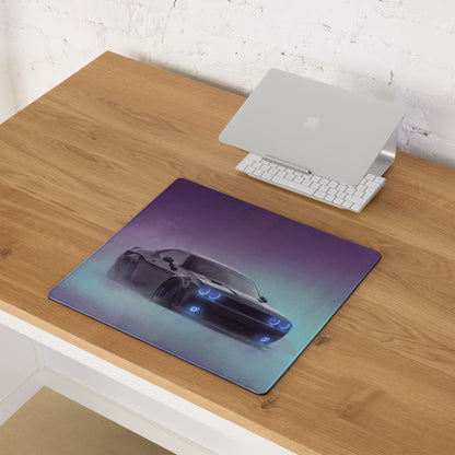 Dodge Challenger Inspired Midnight Hellcat Desk Pad – Extended Non-Slip PC Mouse Mat