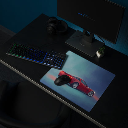Chevrolet Corvette C6 Inspired Crimson Z06 Desk Mat – Low-Friction Cloth Setup Mousepad