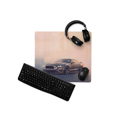 Ford Mustang Inspired Tactical Stealth RTR Desk Pad – Ultra-Glide Stitched Edge Gaming Mouse Mat
